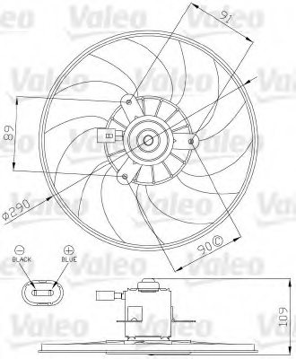 VALEO 696286 Fan, radiator